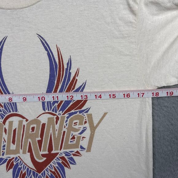 Vinyl Icons Women's Journey Graphic Tee Band Tee Size XS NWOT 80s Rock Wings - Picture 3 of 5